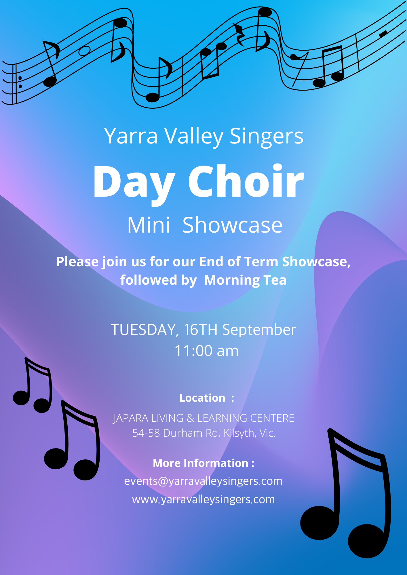 Day Choir Mini-Showcase Term 3